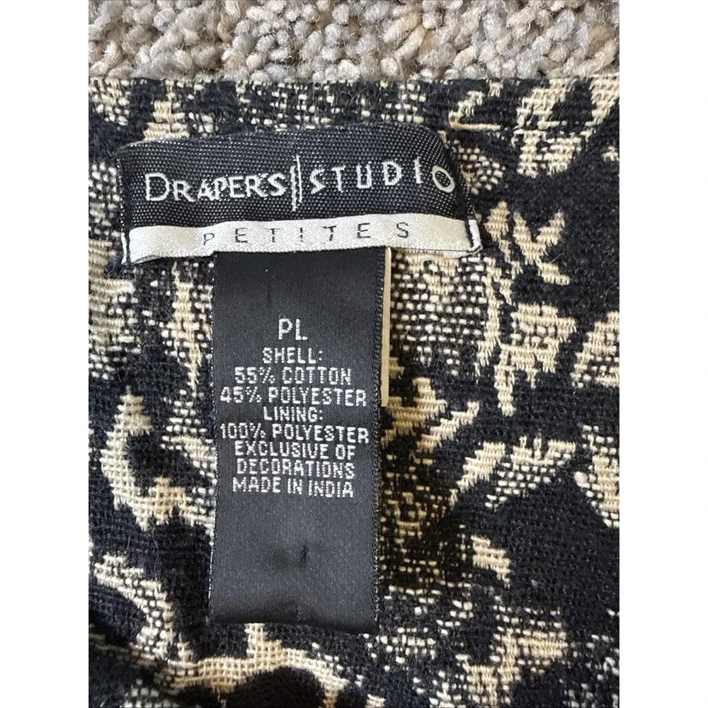 Draper's Studio Women's Jacket Multicolor with Gem Detail Petites Size L